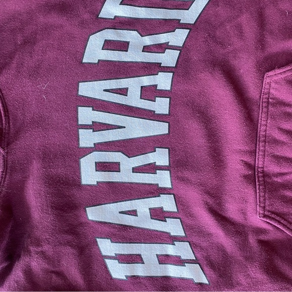 Harvard Maroon Burgandy Hoodie, size Medium - Picture 7 of 7